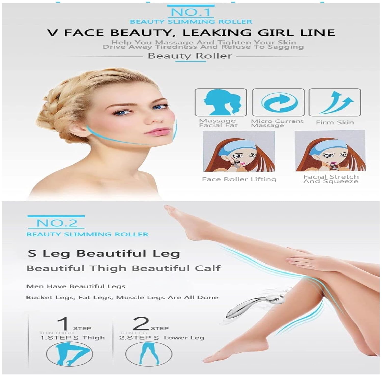 3D Facial and Body Roller Massager