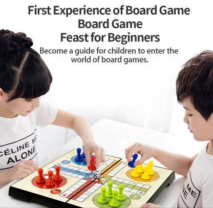 Ludo , Luddo, Childern's Folding Magnetic Aeroplane chess