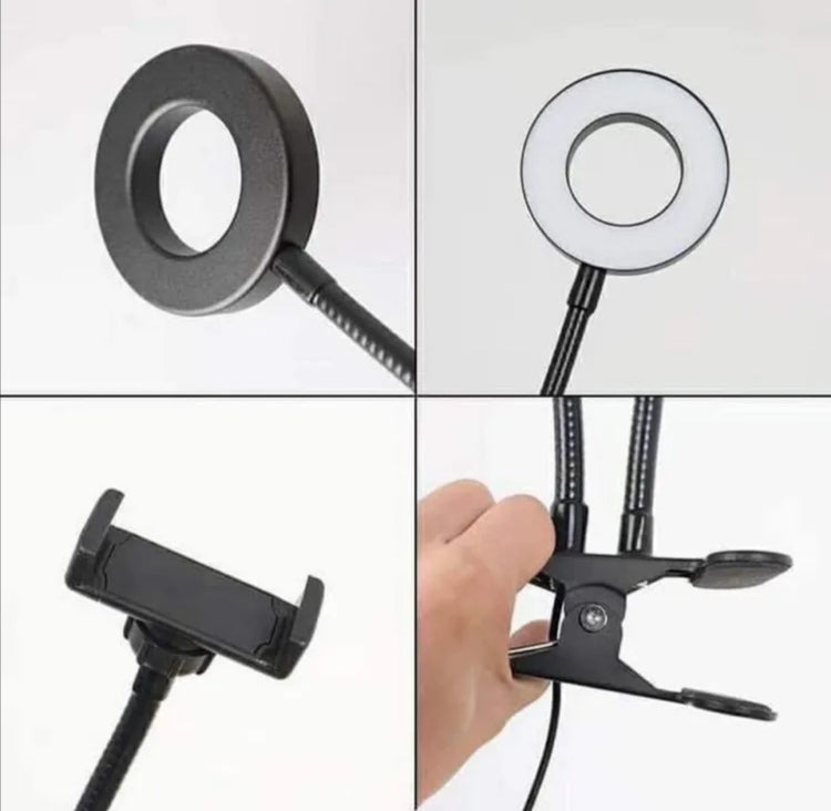 New Professional 2 in 1 Phone stand with Selfie ring light