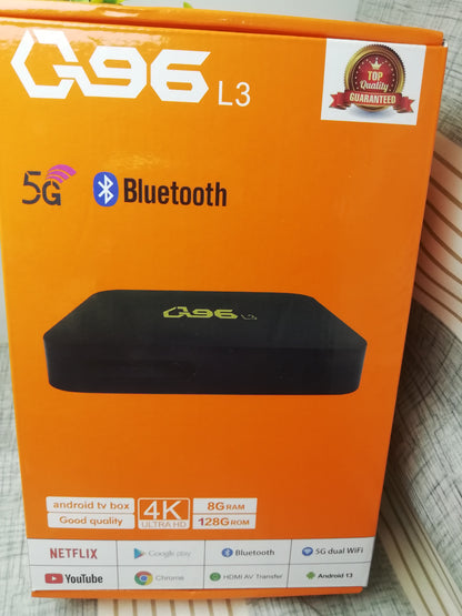 Android TV Box, 8G Ram /128G Rom/ 5G bluetooth connected