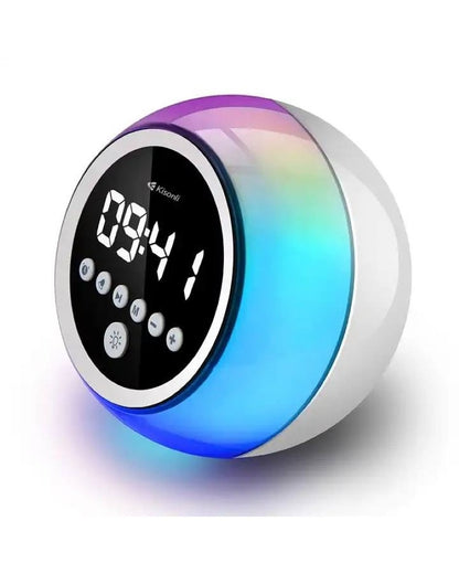 Bluetooth Speaker With Colorful Alarm Clock.