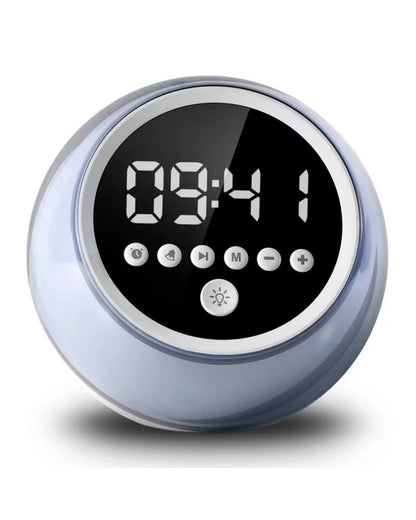 Bluetooth Speaker With Colorful Alarm Clock.