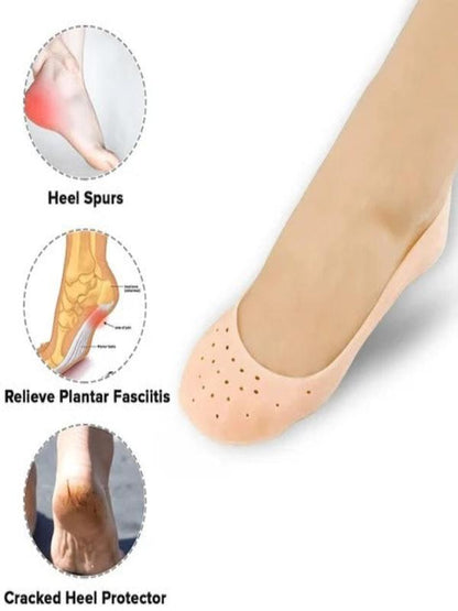 Anti Crack Silicone Heel Pads/Full Length Silicone Protector Moisturizing Socks