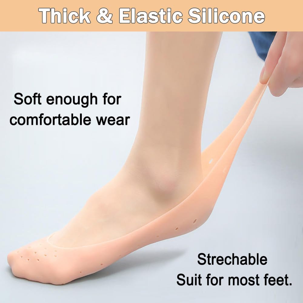 Anti Crack Silicone Heel Pads/Full Length Silicone Protector Moisturizing Socks