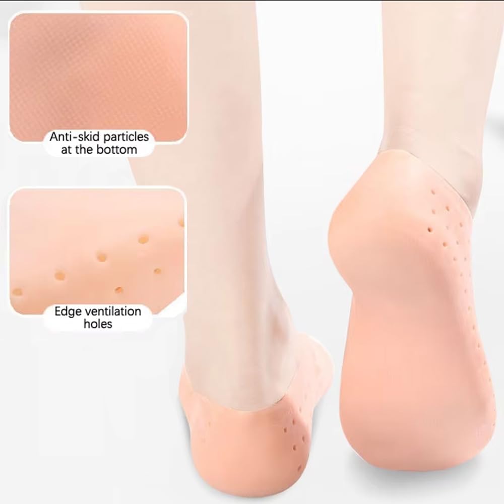 Anti Crack Silicone Heel Pads/Full Length Silicone Protector Moisturizing Socks