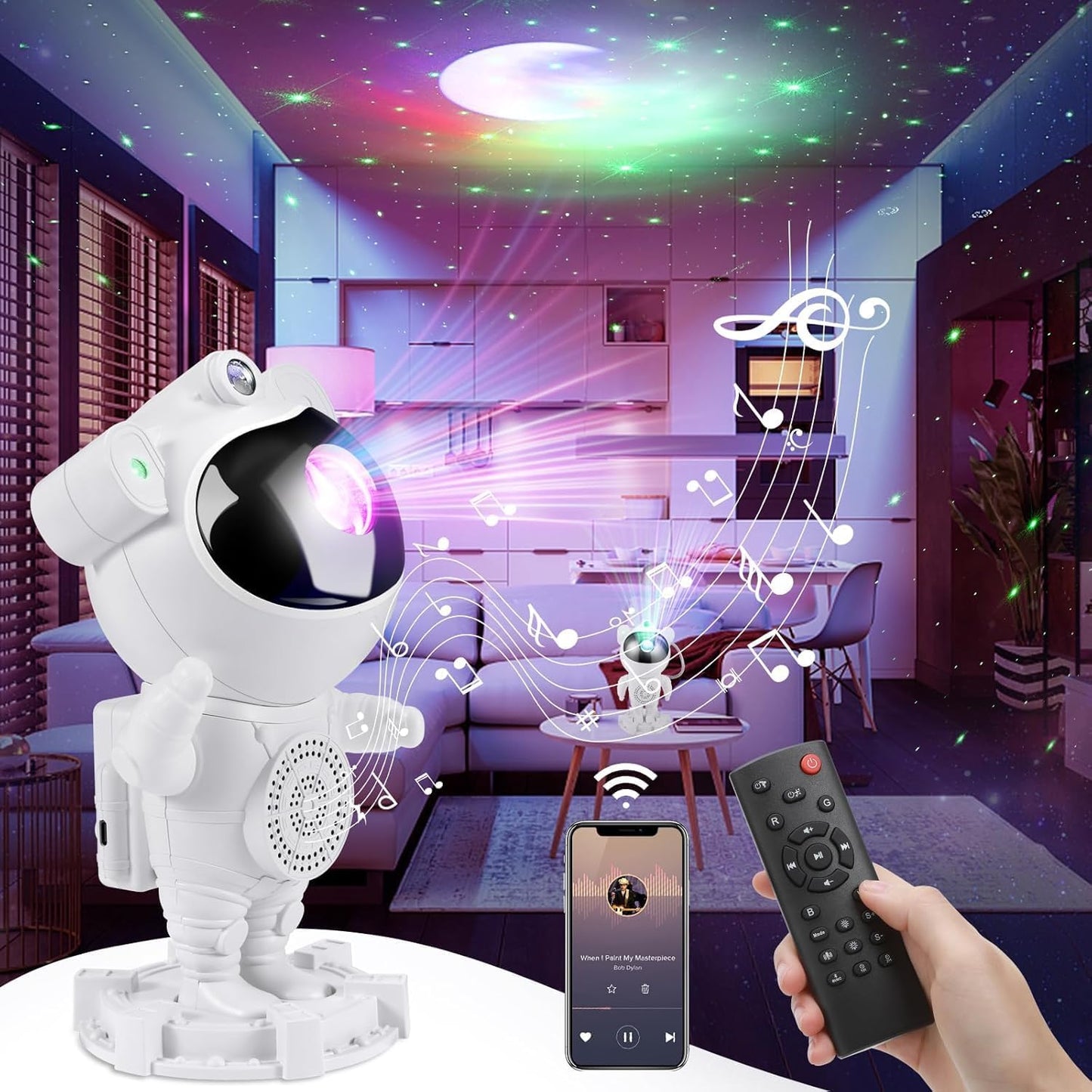 Astronaut Stary Galaxy  Projector Light