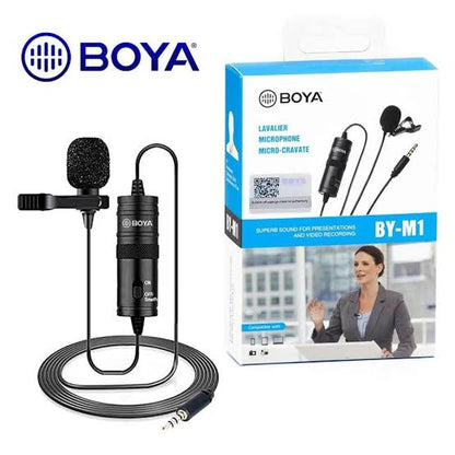 BOYA BY-M1 Lavalier Microphone (Black)