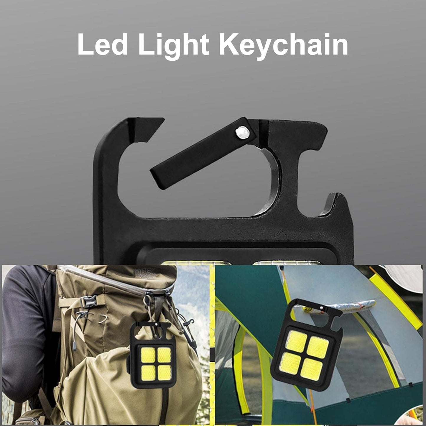 Rechargeable Keychain Light 4 in 1