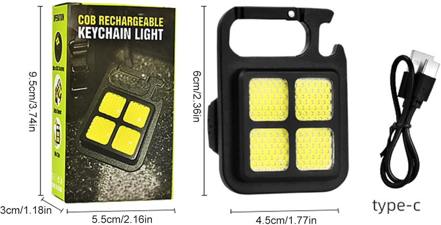 Rechargeable Keychain Light 4 in 1