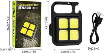 Rechargeable Keychain Light 4 in 1