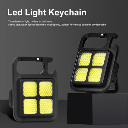 Rechargeable Keychain Light 4 in 1