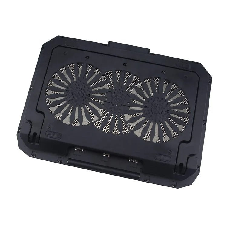 N99 Laptop Cooling Pad with Blue LED Light Notebook Cooler for 17" inch - Black