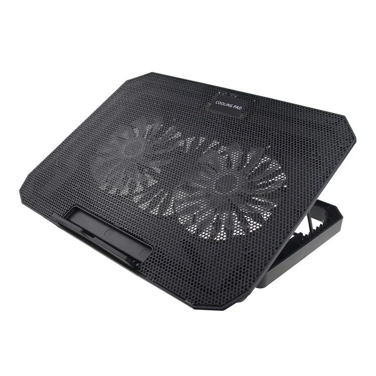 N99 Laptop Cooling Pad with Blue LED Light Notebook Cooler for 17" inch - Black