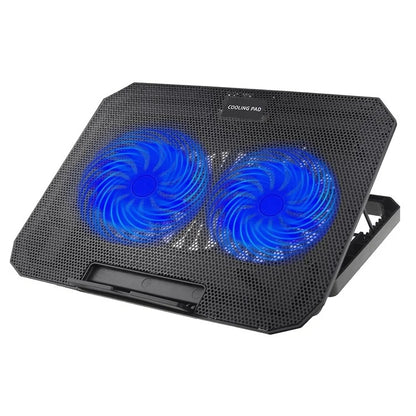 N99 Laptop Cooling Pad with Blue LED Light Notebook Cooler for 17" inch - Black