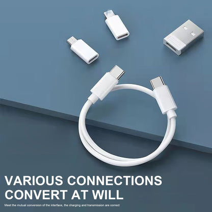 60w Usb Type-C to Type-C 5 in 1 Multi Functional Fast Charging Data Cable