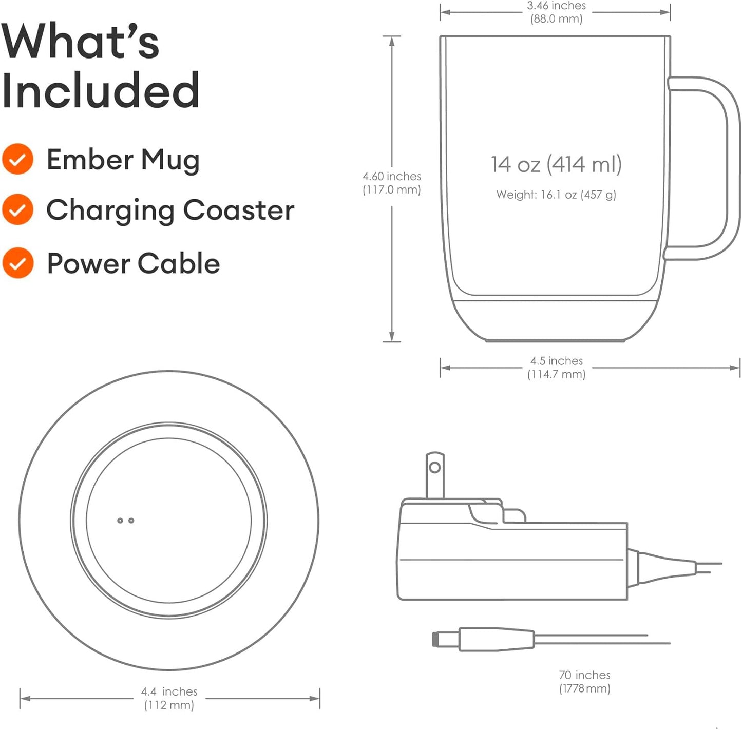 Ember Copper Addition Temperature Control Mug.