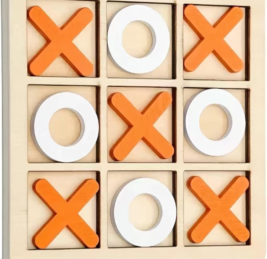 Wooden Tic Tac Toe Game