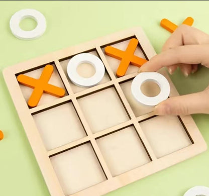 Wooden Tic Tac Toe Game