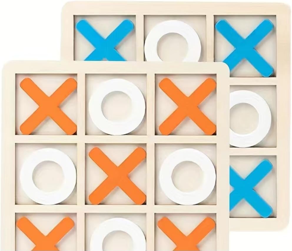 Wooden Tic Tac Toe Game