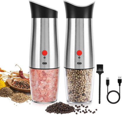 USB Gravity Electric Salt And Pepper Mill