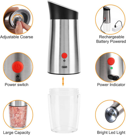 USB Gravity Electric Salt And Pepper Mill