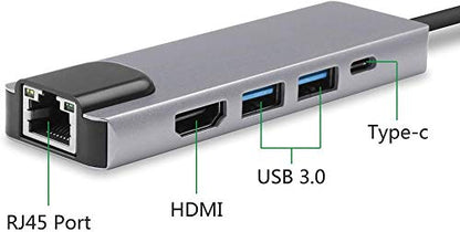 5 in 1 Type-C to HDMI Adapter