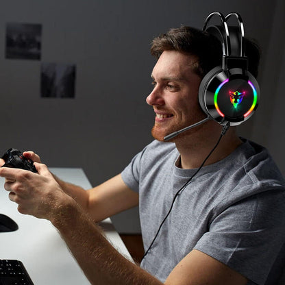 Gaming Headset, RGB Gaming Headphone.