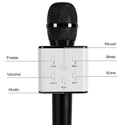 Wireless Mic with Built-in Bluetooth Speaker – Karaoke Mic Q7