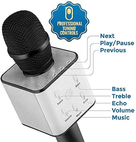 Wireless Mic with Built-in Bluetooth Speaker – Karaoke Mic Q7