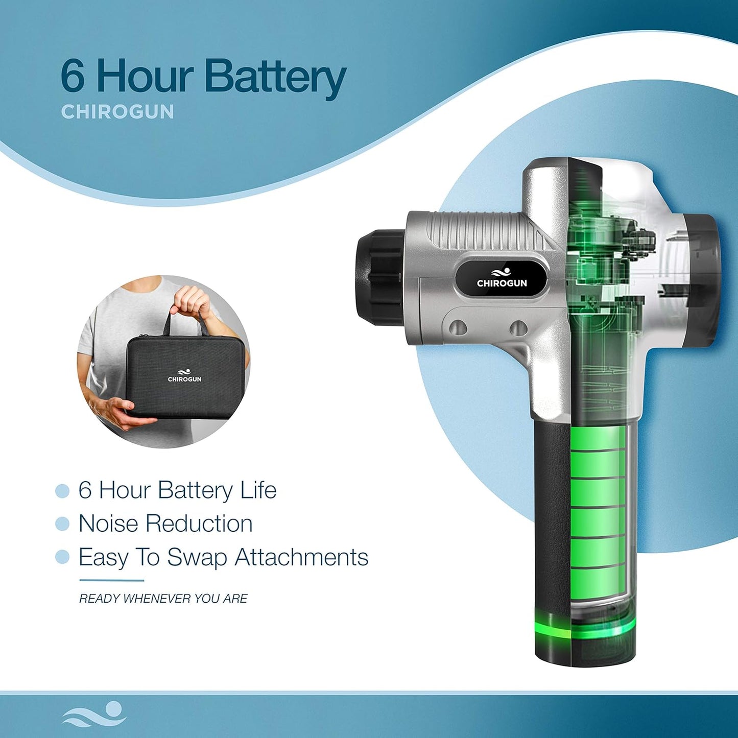 Massage Gun 30 Speed With 15 Heads