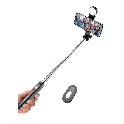 SELFIE STICK PLOKAMA LIVE K7-PRO WITH 2 RECHARGEABLE LIGHTS