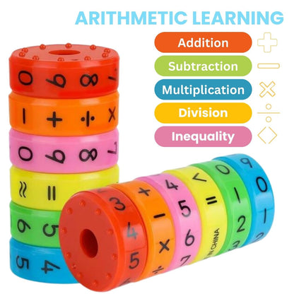 TRU TOYS Magnetic Math Cylinder Arithmetic Learning Toy