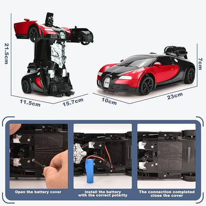 Transformer Robot RC Car with Spray