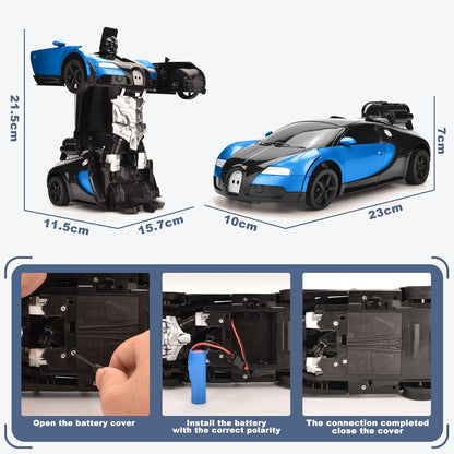 Transformer Robot RC Car with Spray