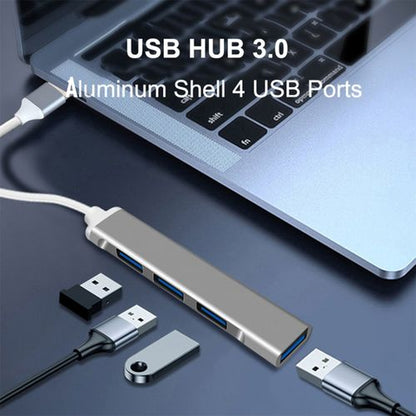 5gbps High-Speed Usb 3.0 Hub Aluminum Alloy Multiplex 4 Usb